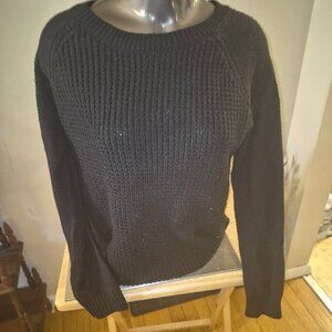 SO Dark Gray Cable Knit Sweater Size XL
